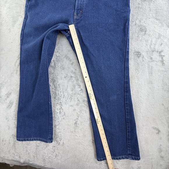 Vintage Levi's 517 Jeans Mens 36x30 Blue Boot Cut Denim Cotton Zip Dark Wash Y2K - Picture 6 of 16